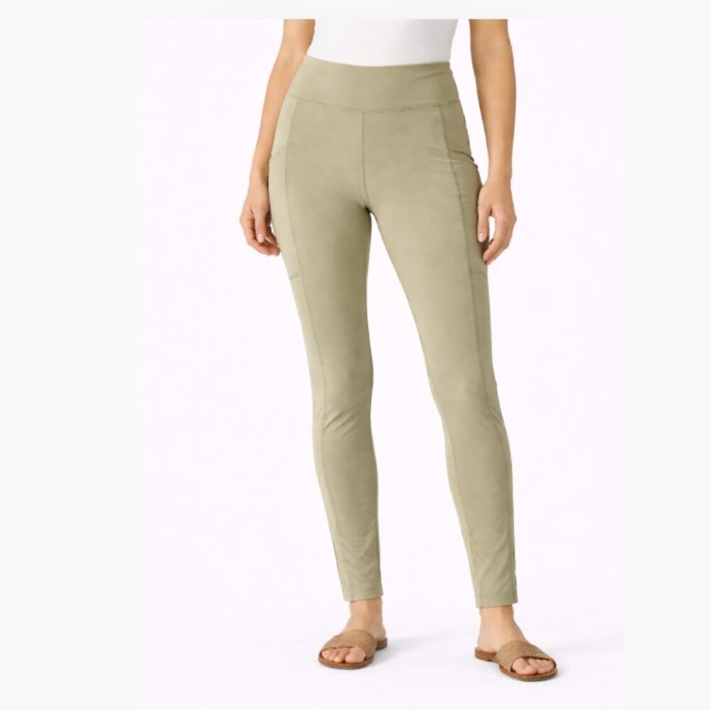 NEW Legacy Pull-On Butter Soft Athletic Pants with Phone Pockets Light Olive
